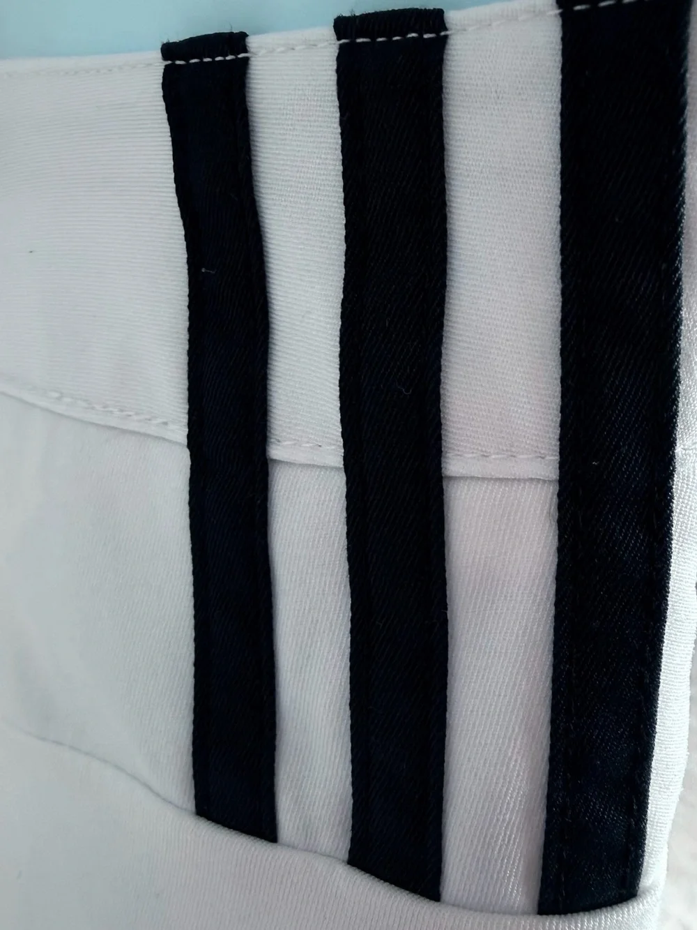 ADIDAS White Skort Clima Cool Side Zip Tennis Golf Athletic Black Stripe Skirt
